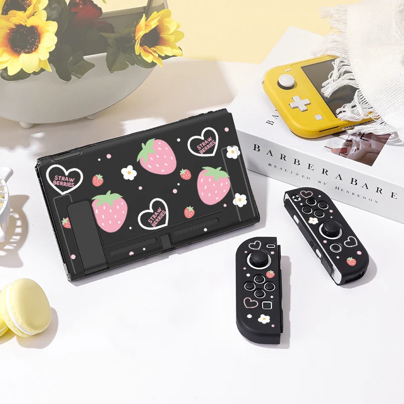 Strawberry Hearts Nintendo Switch Case