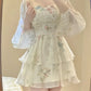 Cute Floral Chiffon Mini Dress