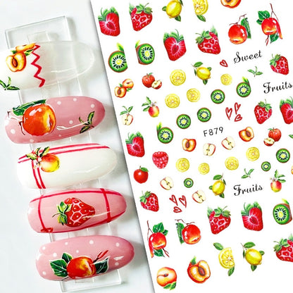 Kawaii Nail Art Fruit Decals