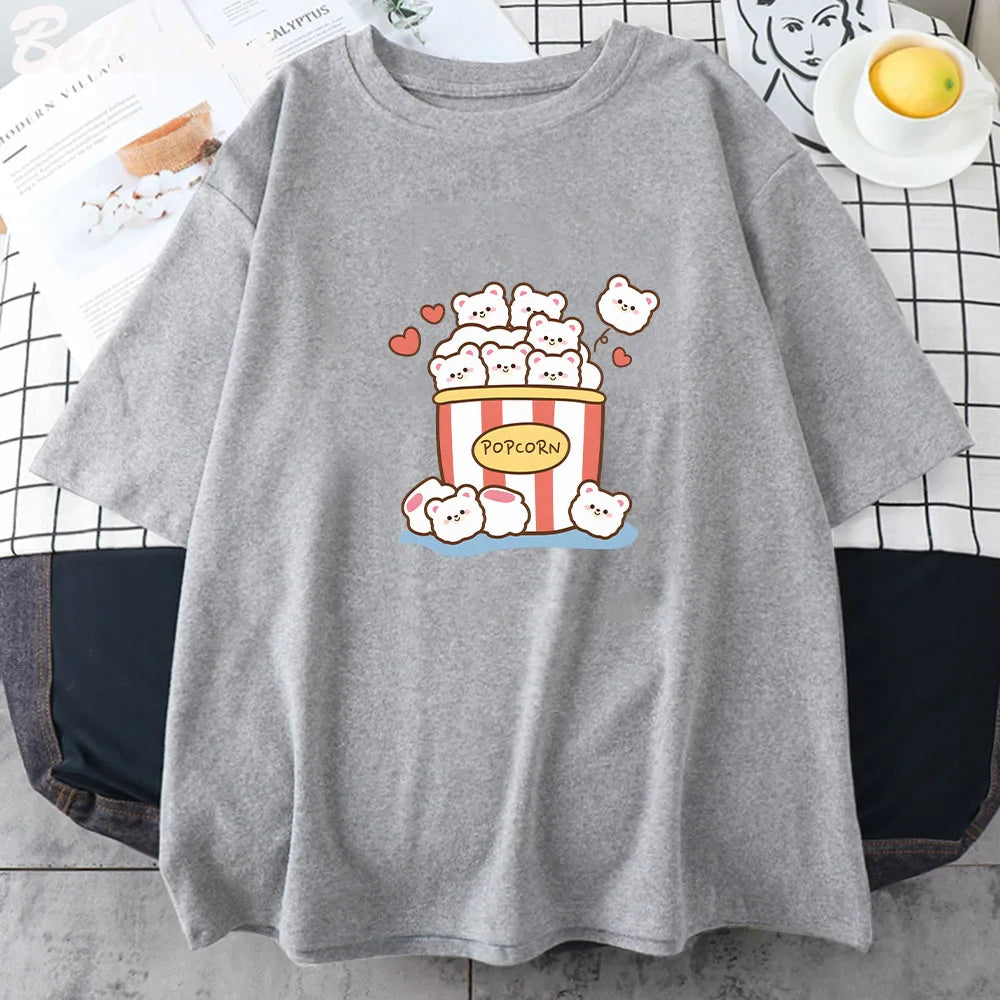 Cute Popcorn Bears T-Shirt