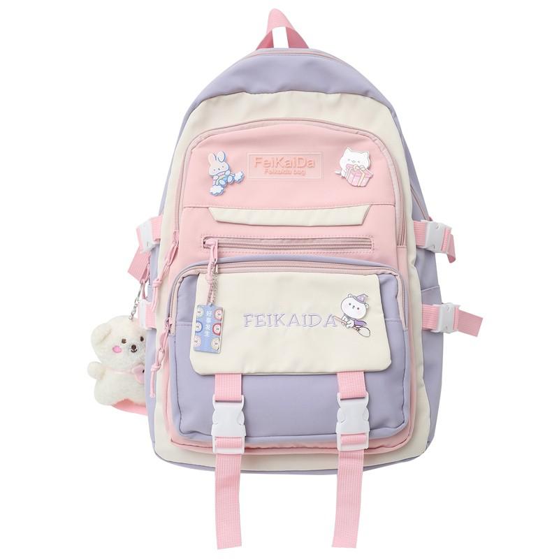 Kawaii Pastel Waterproof Backpack