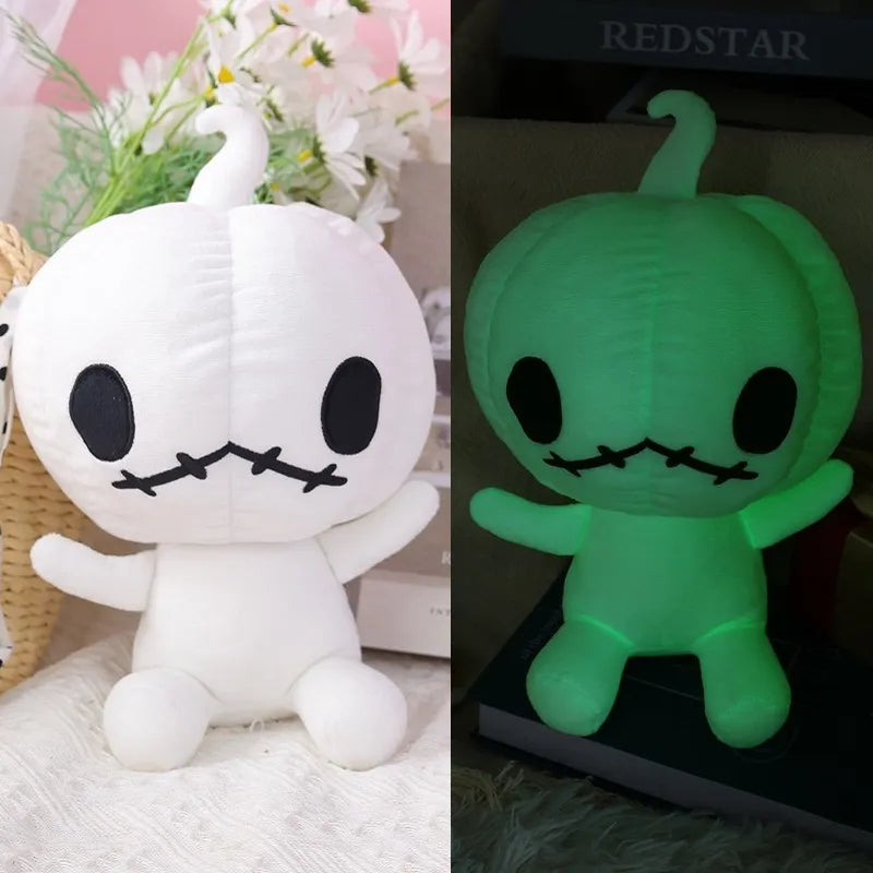 Glow in the dark pumpkin plushie