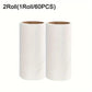 Two rolls of lint roller paper
