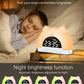 Cute Cat Rainbow Night Light & Alarm Clock