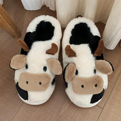 Kawaii Cow Slippers