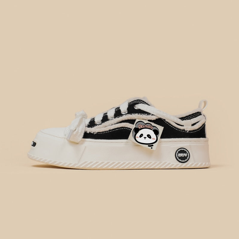 Chunky Sole Panda Sneakers