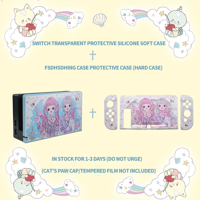 Kawaii GIrls Nintendo Switch Case