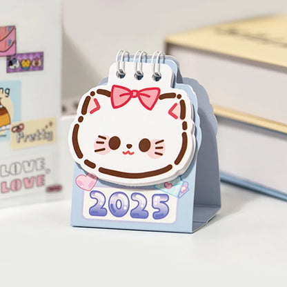 2025 Kawaii Cat Mini Desk Calendar