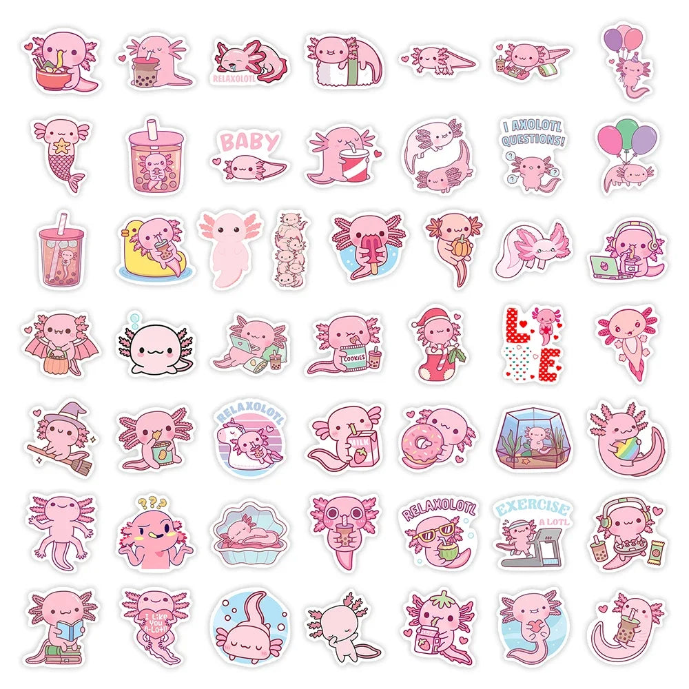 Kawaii Axolotl Sticker Pack