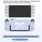 Cat ears silicone Joycon cover with bow tie printed backplate on a white background