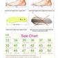 Angel on a rainbow platform sneakers, this image is displaying a size chart