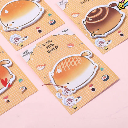 Kawaii Cat Loaf Sticky Notes