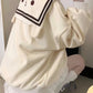 Kawaii Zip Up Sailor Collar Sweater