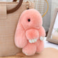 Fluffy Bunny Plushie Keychains