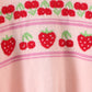 Pink Cherry & Strawberry Cropped Cardigan