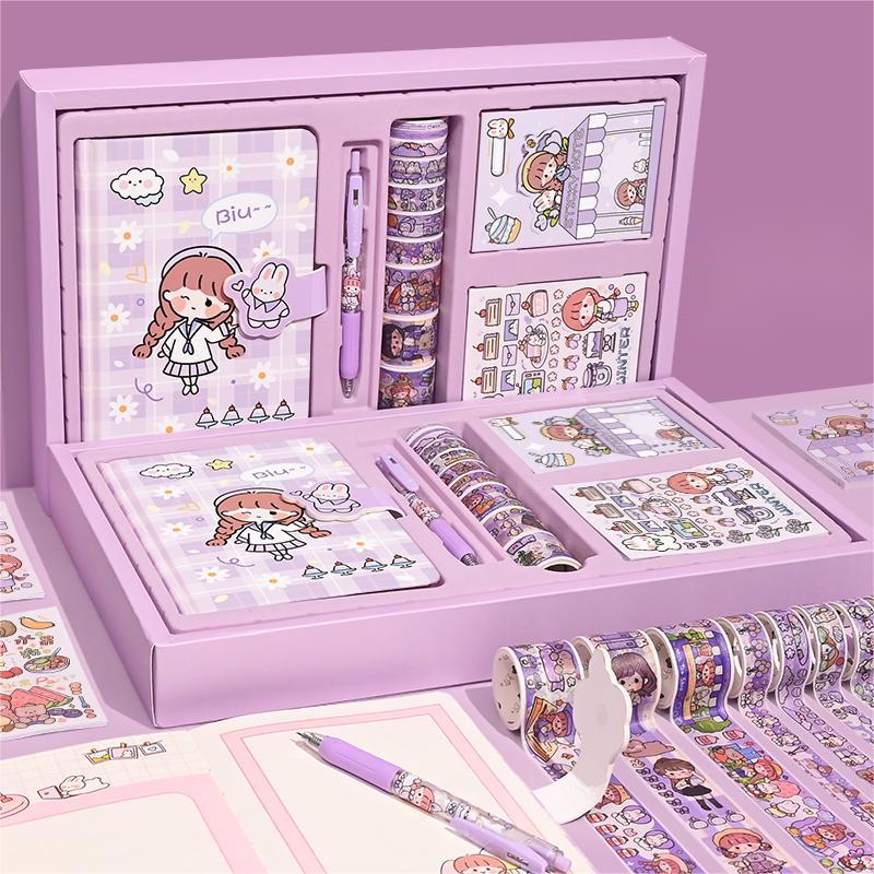 Kawaii Purple Stationery Sets