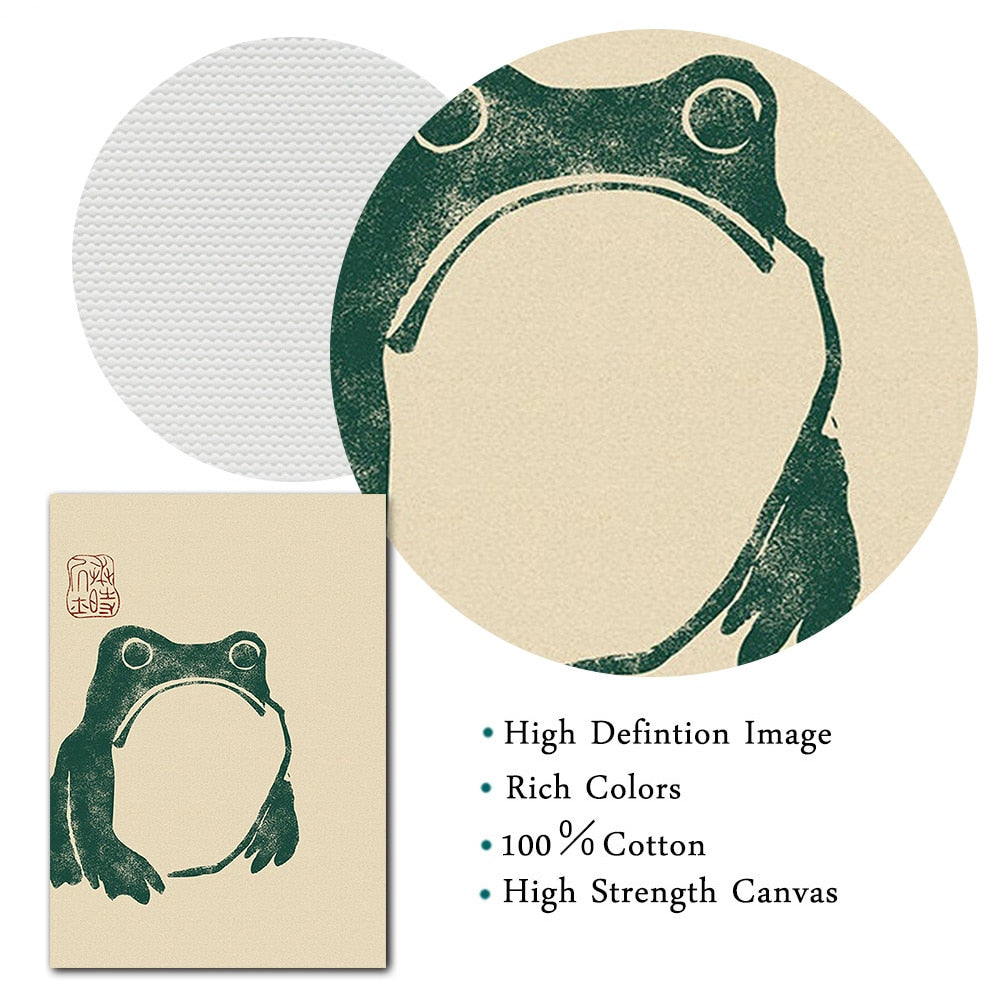 Matsumoto Hoji Canvas Frog Poster