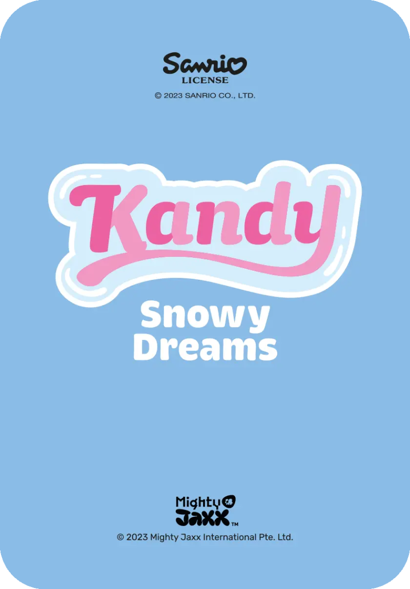 Sanrio Snowy Dreams Blind Box , this is showing a part of the box it comes in.