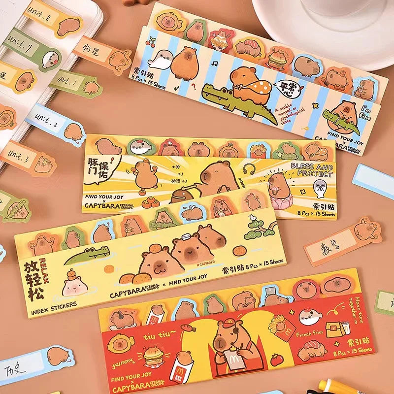 Capybara Bookmark Sticky Notes