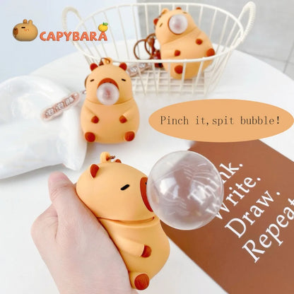 Capybara Squeeze Toy Keychain