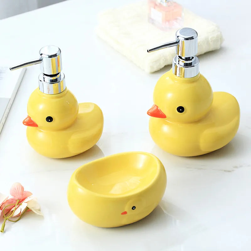 Cute Ceramic Duckie Soap Dispensers – Kore Kawaii