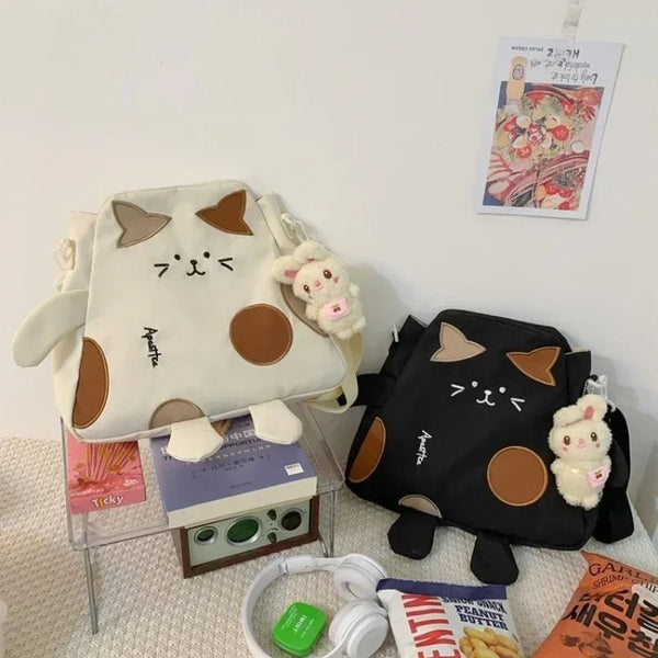 Kawaii Cat Shaped Messenger Bag Kore Kawaii