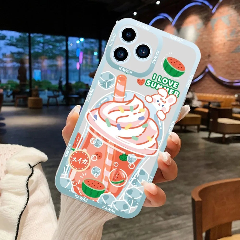 Kawaii Drinks iPhone Case