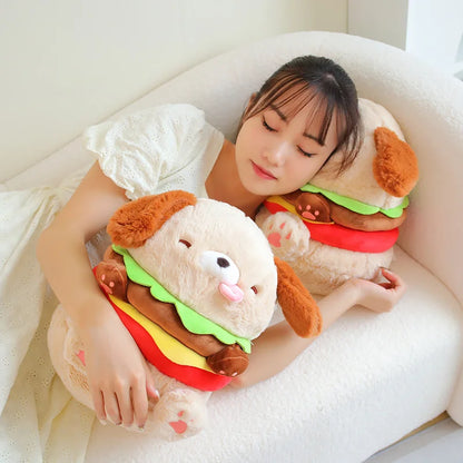 Hamburger Puppy Plushie