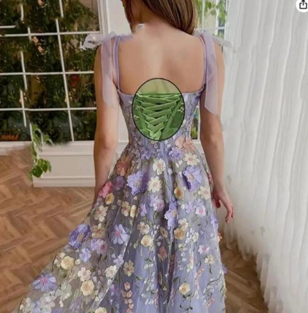 Lilac Spring Flower Fairy Dress (Long)