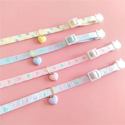 Pastel Heart Pet Collars