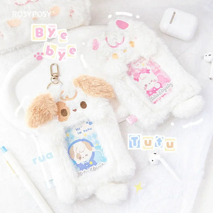 Puppy & Kitty Plush Photo Card Holders