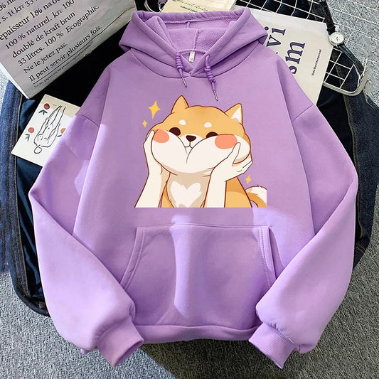 Cute Shiba Inu Graphic Hoodie