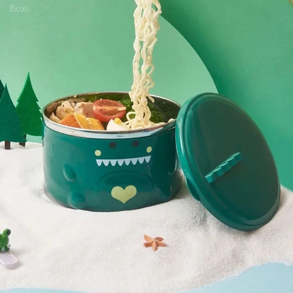 Cute Dinosaur Ramen Bowl