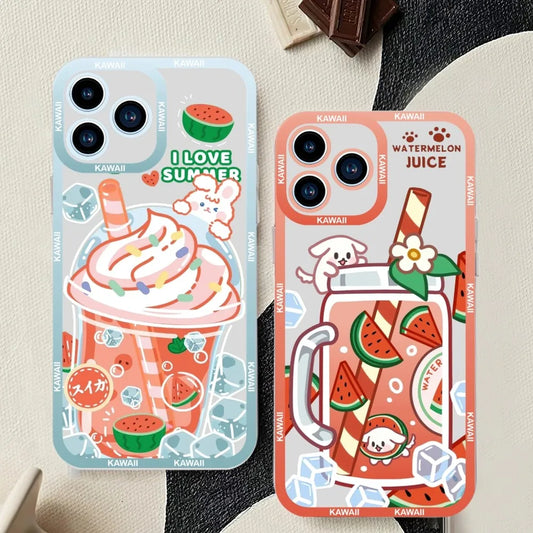 Kawaii Drinks iPhone Case