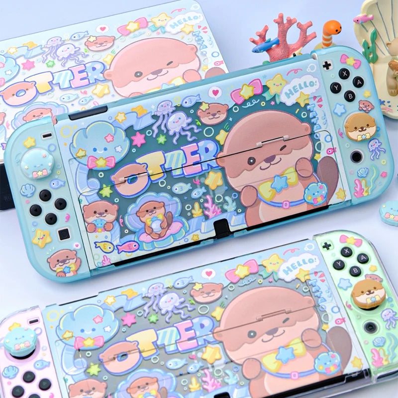 Kawaii Otter Nintendo Switch Case