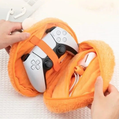 Plush Carrot Bunny Game Controller Case