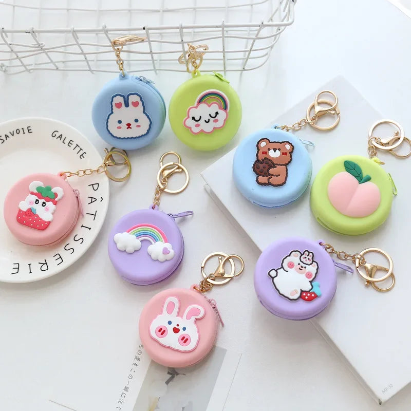 Round Silicone Coin Purses