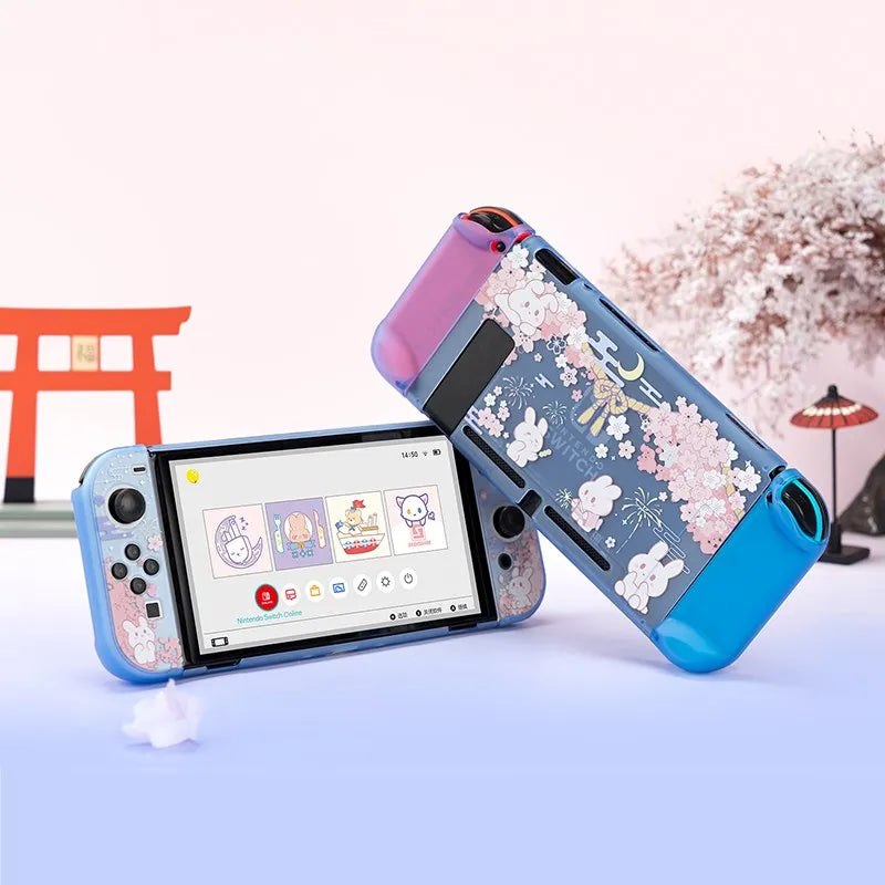 Sakura Bunny Nintendo Switch Case