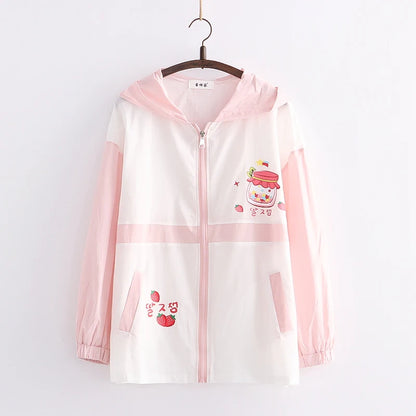 Strawberry Jam Thin Summer Jacket