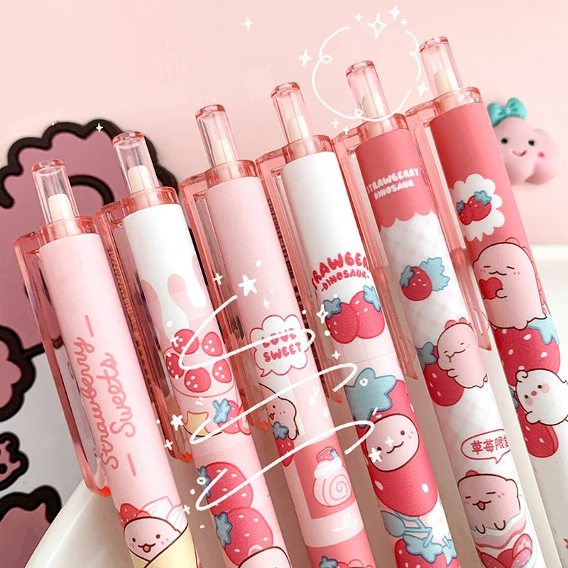 Strawberry Sweets Character Pens Set