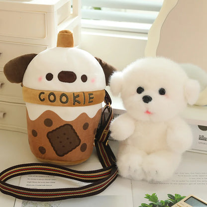 Surprise Puppy Drink Plushie Bag