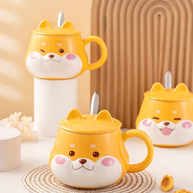 Shiba Inu Mug With Lid