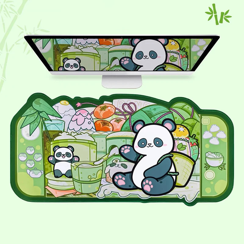 Panda Paradise Desk Pad