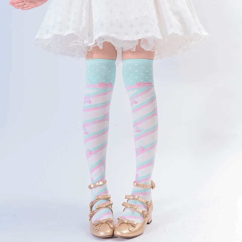 Pastel Harajuku Knee High Socks