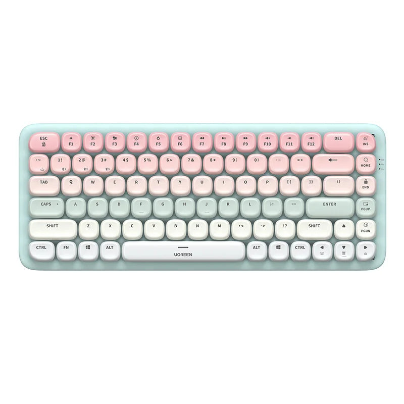 Pastel Pink & Green Wireless Keyboard