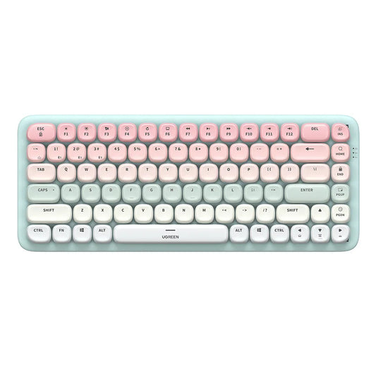 Pastel Pink & Green Wireless Keyboard