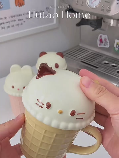 Cute Animal Ice Cream Mugs