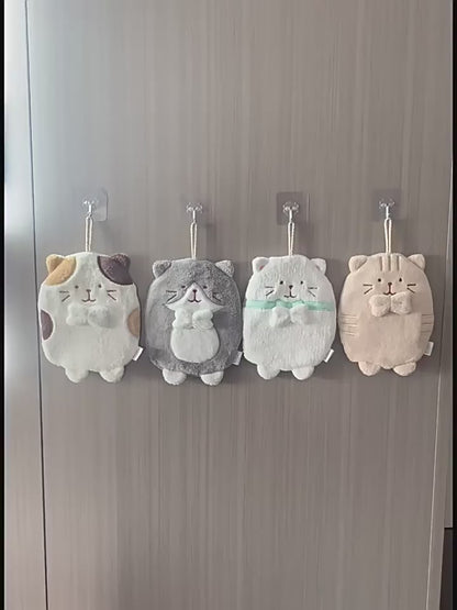 Dapper Cat Hand Towels