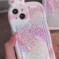 Pink Bunny Pearl Quicksand Case