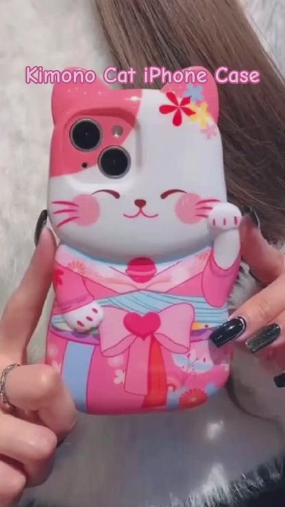 Kimono Cat iPhone Case